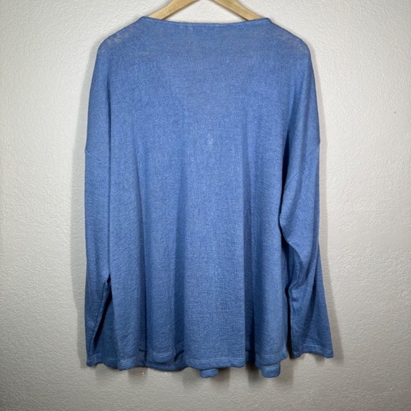 Soft Surroundings Top Jersey Knit Womens 3X  Oversized Zipper Versatile Boho - Picture 13 of 14